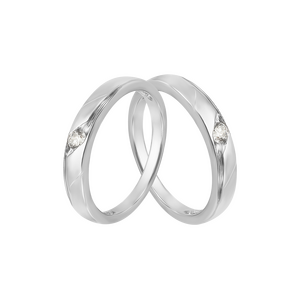 Cặp nhẫn cưới Vàng trắng PNJ 00070-00070