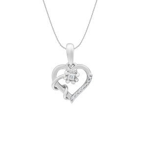 Mặt dây chuyền Kim cương Vàng Trắng 14K PNJ DDDDW060460