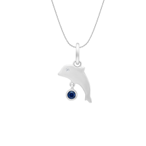 Mặt dây chuyền Vàng 10K Đính đá Sapphire PNJ Peter Pan SPXMW000221