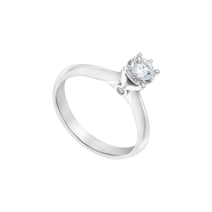 Nhẫn Kim cương Vàng Trắng 18K PNJ DDDDW013381