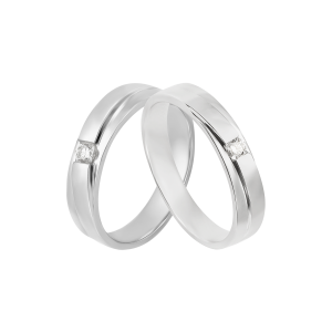 Cặp nhẫn cưới bạch kim PNJ 00149-00151