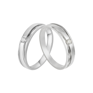 Cặp nhẫn cưới Bạch Kim PNJ 00159-00150