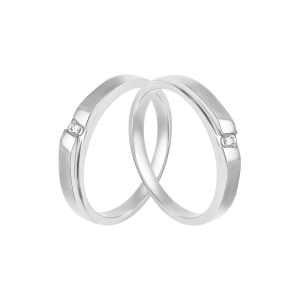 Cặp nhẫn cưới Bạch Kim PNJ 00161-00161