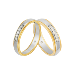 Cặp nhẫn cưới Bạch Kim PNJ 00002-00004