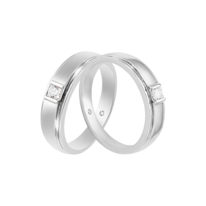 Cặp nhẫn cưới Bạch Kim PNJ 00013-00015
