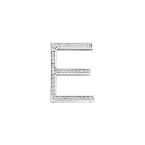 Charm Bạc Đồng hồ chữ E Đính đá PNJWatch XM00W060063