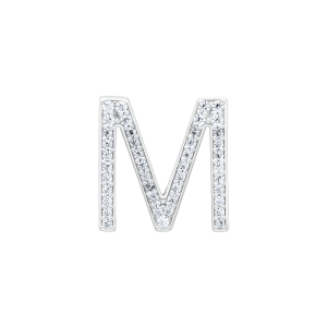 Charm Bạc Đồng hồ chữ M Đính đá PNJWatch XMXMW060493