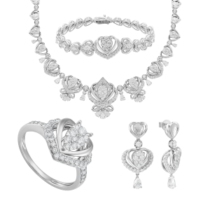 Bộ trang sức Vàng trắng PNJ 04321-13301