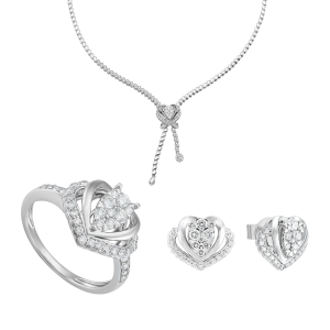 Bộ trang sức Vàng trắng PNJ 04358-13301