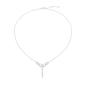 Dây cổ Kim cương Vàng Trắng 14K PNJ Family Infinity DDDDW000907