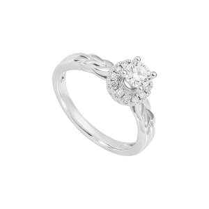 Nhẫn Kim cương Vàng Trắng 14K PNJ Tangled DDDDW014283