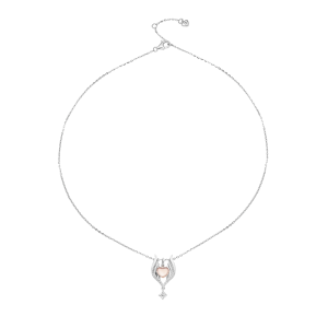 Dây cổ Vàng 10K Đính đá ECZ PNJ Wings of love XMXMH000079