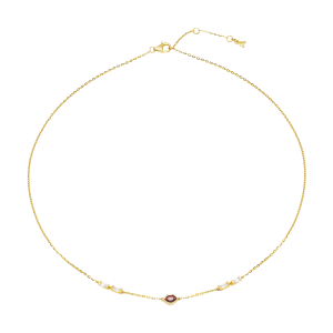 Dây cổ Vàng 10K Đính đá Synthetic STYLE By PNJ Bisous ZTXMY000114