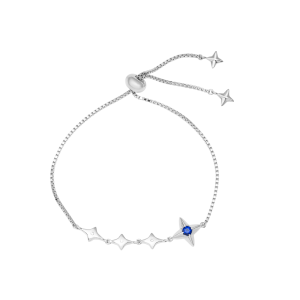 Lắc tay Vàng 10K Đính đá Sapphire PNJ Peter Pan SPXMW000105
