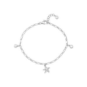 Lắc tay Vàng Trắng 10K Đính đá ECZ PNJ XMXMW000735