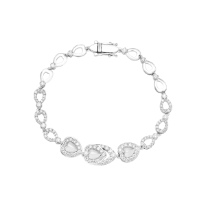 Lắc tay Vàng Trắng 10K Đính đá ECZ PNJ XMXMW000758