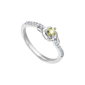 Nhẫn Kim cương Vàng Trắng 14K PNJ DDDDW014103