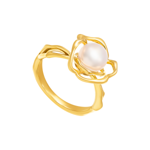 Nhẫn Vàng Đính ngọc trai Akoya PNJ PA00Y060006