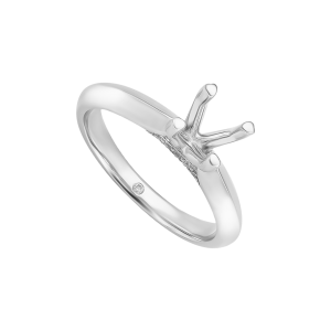 Vỏ nhẫn Bạch kim đính Kim cương PNJ 00DDW000019