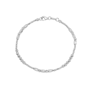 Lắc tay Vàng Trắng Ý 18K PNJ 0000W061059