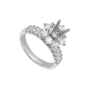 Vỏ Nhẫn Kim cương Vàng Trắng 18K PNJ 00DDW007572