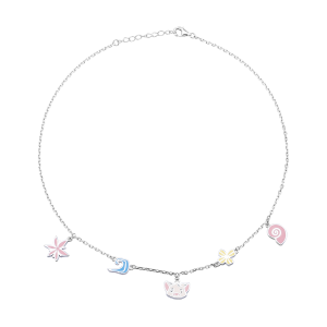 Dây cổ trẻ em Bạc Disney|PNJ 0000W060090