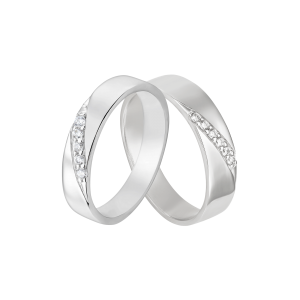 Cặp Nhẫn bạc đính đá PNJSilver 00108-00109