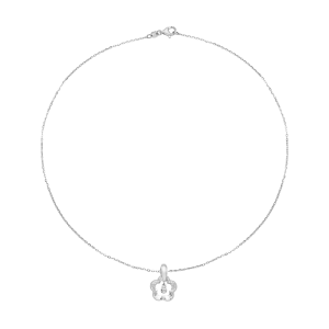 Dây cổ Vàng Trắng Ý 18K PNJ 0000W000365