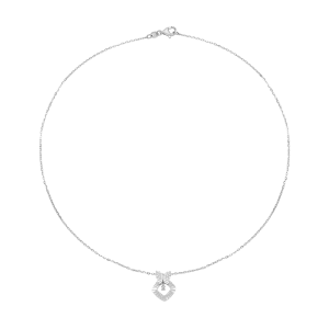 Dây cổ Vàng Trắng Ý 18K Đính đá ECZ PNJ XM00W000252