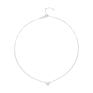 Dây cổ Vàng Trắng Ý 18K Đính đá ECZ PNJ XM00W000257