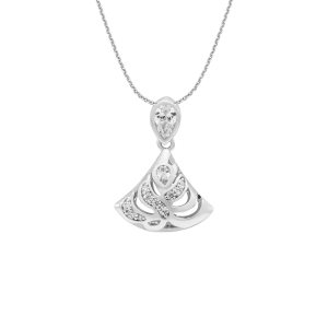 Mặt dây chuyền Vàng Trắng 10K Đính đá ECZ PNJ XMXMW003295