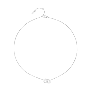 Dây cổ Vàng Trắng 10K Đính đá ECZ STYLE By PNJ XM00W000241