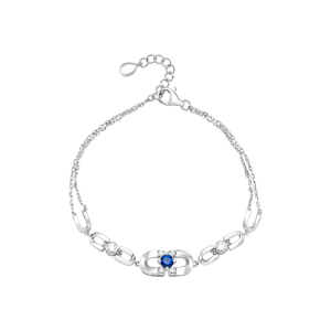 Lắc tay Vàng 10K Đính đá Sapphire PNJ Magnétique SPXMW000108