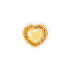 Vàng Mừng Cưới Uyên Ương Đồng Tâm ~ 0.33 chỉ 24K PNJArt Định Ước Uyên Ương 0000Y001250