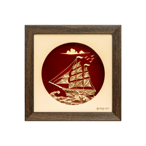Tranh Thuận buồm xuôi gió 20x20 PNJArt Lời Vàng Ý Ngọc 0000Y000006