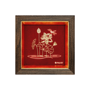 Tranh Hoa sen 20x20 PNJArt Lời Vàng Ý Ngọc 0000Y000007