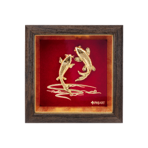 Tranh Song ngư 20x20 PNJArt Lời Vàng Ý Ngọc 0000Y000008