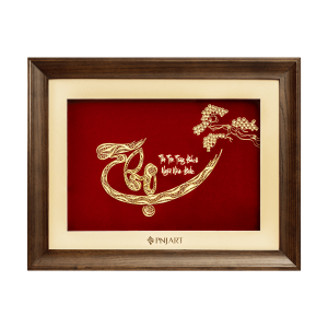 Tranh chữ Thọ 35x45 PNJArt Lời Vàng Ý Ngọc 0000Y000015