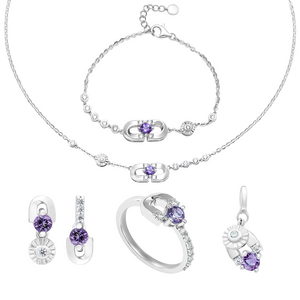 Bộ trang sức Vàng trắng 10K PNJ Magnétique 00071-00084