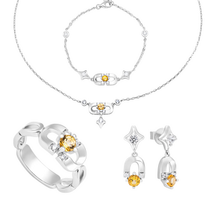 Bộ trang sức Vàng trắng 10K PNJ Magnétique 00034-00108