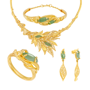 Bộ trang sức Vàng 24k PNJ Lá Ngọc Cành Vàng 00019-00002