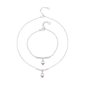 Bộ trang sức Vàng Trắng 10K PNJ Magnétique 00026-00113