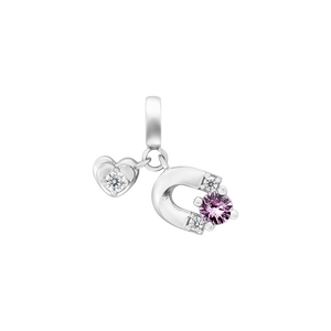 Hạt Charm Vàng 10K Đính đá Sapphire PNJ Magnétique SPXMW000005