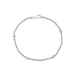 Lắc tay Vàng Trắng Ý 18K PNJ 0000W061057