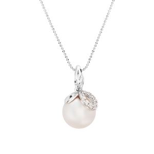 Mặt dây chuyền Vàng Trắng 14K Đính Ngọc trai Freshwater PNJ PFXMW000337