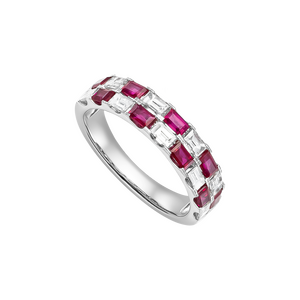 Nhẫn Vàng 18K Đính đá Ruby PNJ RBDDW060026