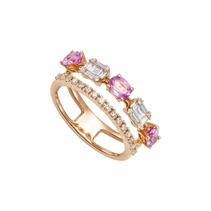 Nhẫn Vàng 18K Đính đá Sapphire PNJ Peter Pan SPDDX060007