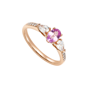 Nhẫn Vàng 18K Đính đá Sapphire PNJ Peter Pan SPDDX060011