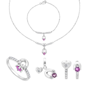 Bộ trang sức Vàng trắng 10K PNJ Magnétique 00234-00576