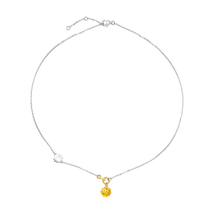 Dây cổ Vàng 10K Đính đá ECZ PNJ ❤️ HELLO KITTY XM00C000057